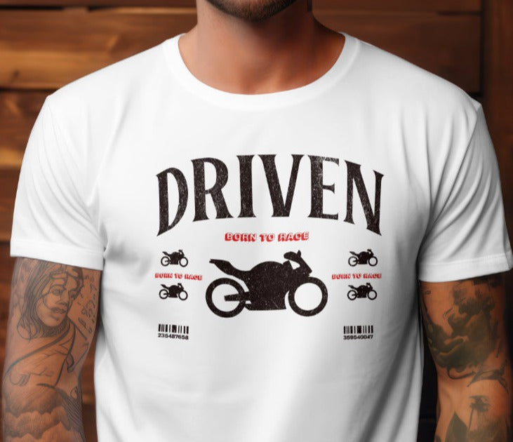 Driven Born to Ride T shirt, Graphic T Shirt, T-shirt unisex short sleeve T-shirt, Cotton T-shirt