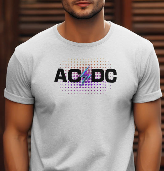 AC/ DC -T-Shirt | Heavy Metal Black Tee | Ac/Dc Vintage Shirt | Iconic Retro Tee | Vintage Inspired Top | Old School T-Shirt