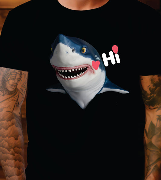 Fierce Shark Design T-Shirt: Dive into Style