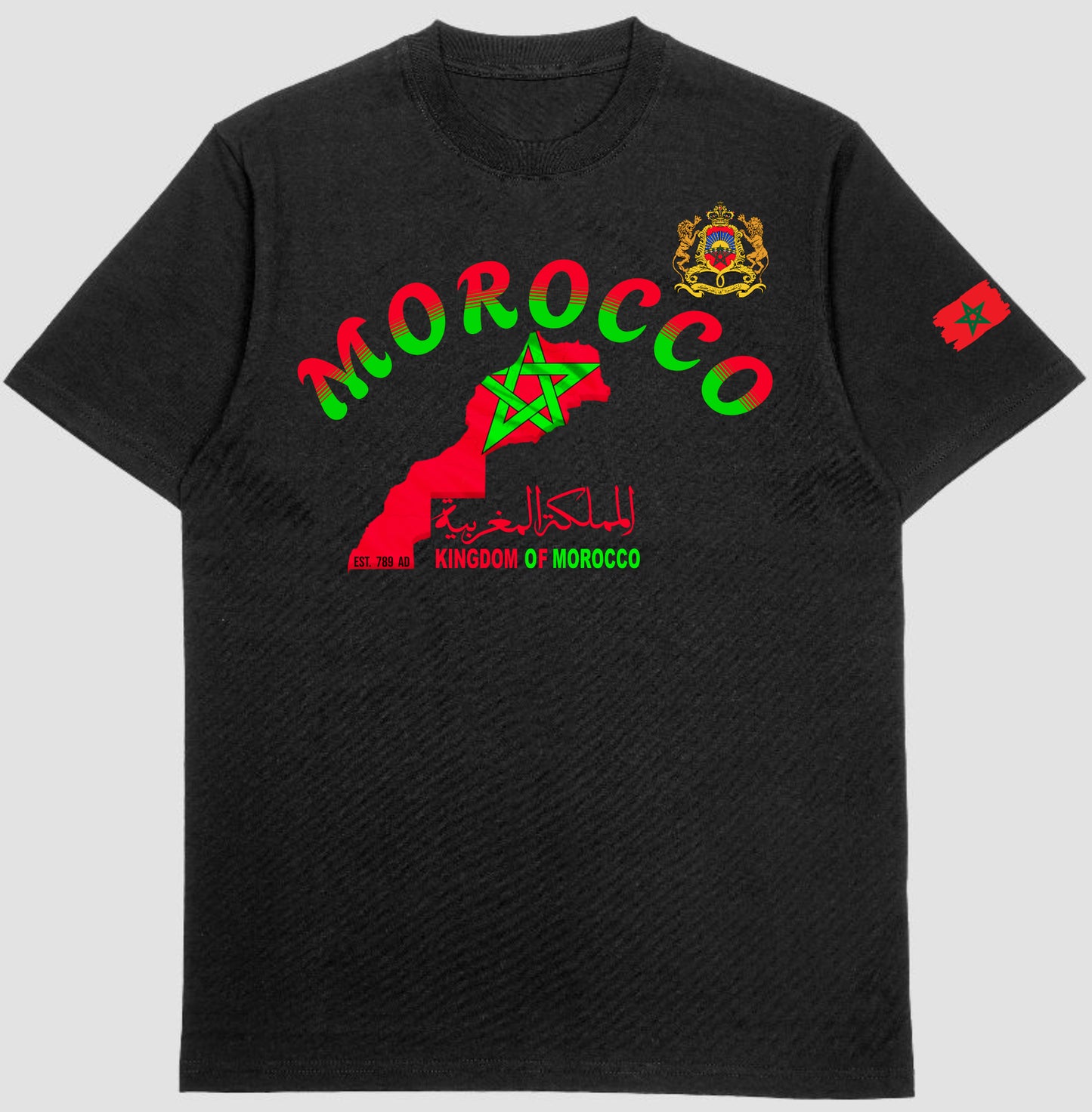 Morocco map T-shirt, Moroccan T-shirt map unisex short sleeve T-shirt, Cotton T-shirt, Pretty Shirt, Graphic T-Shirt, Handmade Clothing.