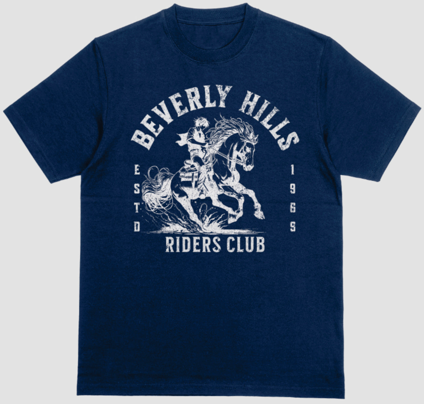 Beverly Hills Riders Club T-Shirt | Beverly Hills Vintage horse Style Tee | Beverly Hills Shirt